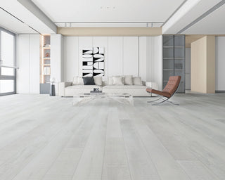Pristine White AC5 Waterproof Laminate by Montserrat Floors