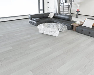 Pristine White AC5 Waterproof Laminate by Montserrat Floors