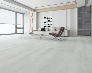 Pristine White AC5 Waterproof Laminate by Montserrat Floors