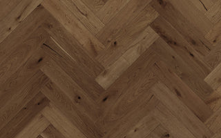 Pulpis Brown Herringbone Engineered Hardwood by D&M Flooring