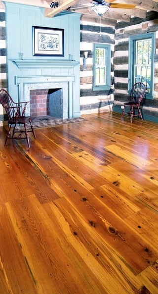 Reclaimed Heart Pine - Character 5/8” Engineered w/4mm Engineered Hardwood by K.D. Woods