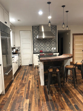 Reclaimed Oak - Highland's Plank 5/8” Engineered w/4mm Engineered Hardwood by K.D. Woods