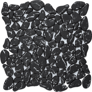 Recycled Glass - 18fbgpb Black Tile & Stone by Stanton