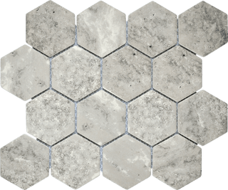 Recycled Glass - Rcgstp05 Grey73hex Tile & Stone by Stanton