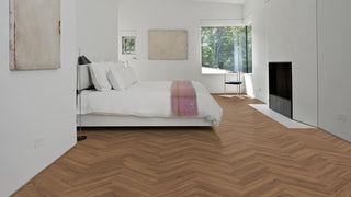 Redwood Herringbone Vinyl by Kahrs