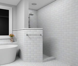 REGENCY WHITE CHAIR RAIL Tile & Stone by Anthology Tile
