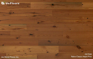 Retro Classic Heart Pine Engineered Hardwood by UA Floors