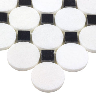 SABLE BLACK BUTTONS Tile & Stone by Anthology Tile
