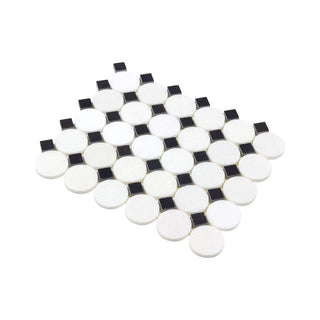 SABLE BLACK BUTTONS Tile & Stone by Anthology Tile