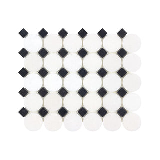 SABLE BLACK BUTTONS Tile & Stone by Anthology Tile