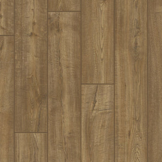 Scraped oak grey brown Waterproof Laminate by Quickstep