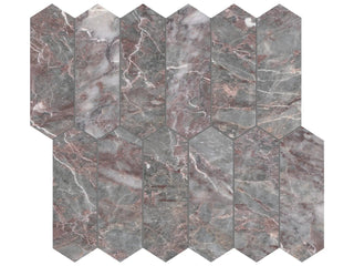 Sereno Burgundy Picket 2x6 Tile & Stone by Anatolia Tile