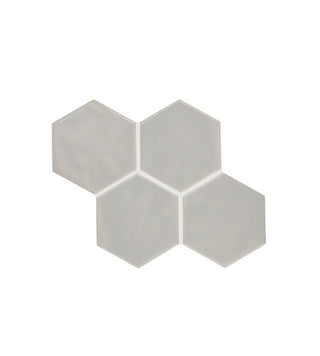 Silverside Hexagon Undulated Tile & Stone by American Olean
