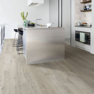 Soft oak grey Waterproof Laminate by Quickstep