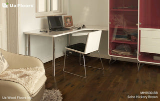 Soho Hickory Brown Engineered Hardwood by UA Floors