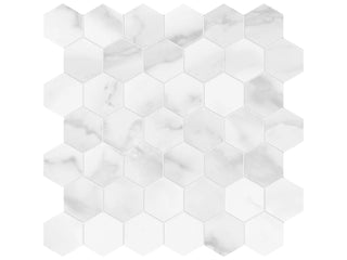 Statuario Brina 2" Hexagon Polished Tile & Stone by Anatolia Tile