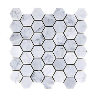 Statuario Hexagon by Happy Floors