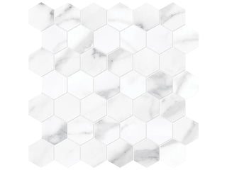 Statuario Nuovo 2" Hexagon Polished Tile & Stone by Anatolia Tile