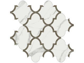 Statuario Venato Arabesque Tile & Stone by Anatolia Tile