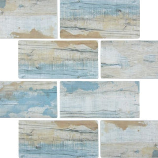 Sunset in Bay Mosaic 3X6 Back Mesh Mount Tile & Stone by Paradiso