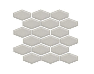 Taupe Glossy Elongated Hexagon 11x10.5 by Happy Floors