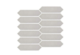Taupe Glossy Picket (11.5 X11.5 Sheet) by Happy Floors