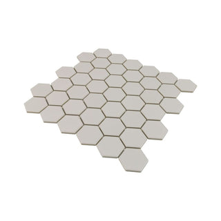 TAUPE MATTE 2 INCH HEX PORC MOS Tile & Stone by Anthology Tile