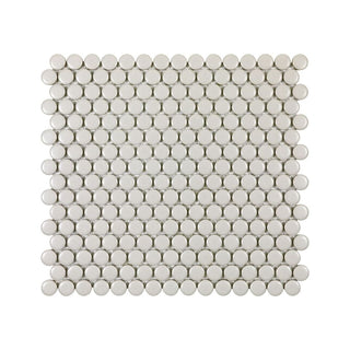 TAUPE MATTE 3/4 INCH PENNY ROUND PORC MOS Tile & Stone by Anthology Tile