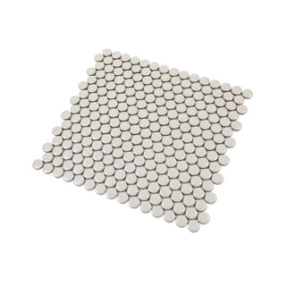 TAUPE MATTE 3/4 INCH PENNY ROUND PORC MOS Tile & Stone by Anthology Tile