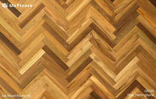 Teak Herringbone Engineered Hardwood by UA Floors