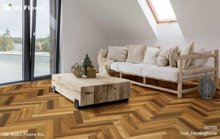Teak Herringbone Engineered Hardwood by UA Floors