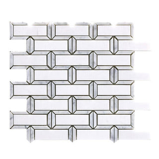 Thassos + Carrara Brick by Happy Floors