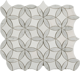 Thassos + Carrara Flora by Happy Floors