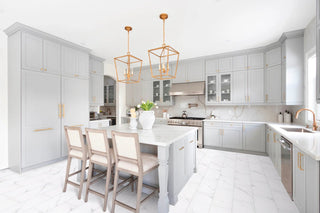 Tile in Carrara Cotton Vinyl by DH Floors