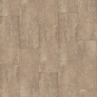 Tile in Rust Metallic Vinyl by DH Floors