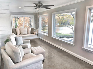 Tile with IGT in Slate Silver Vinyl by DH Floors