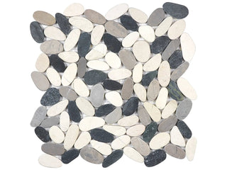Tranquil Cool Blend Flat Pebble Tile & Stone by Anatolia Tile