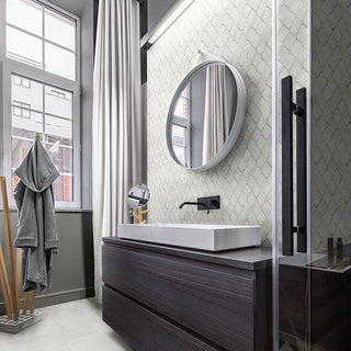 Vestal White Blend Arabesque Tile & Stone by American Olean