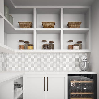 Vestal White Linear Hexagon Tile & Stone by American Olean