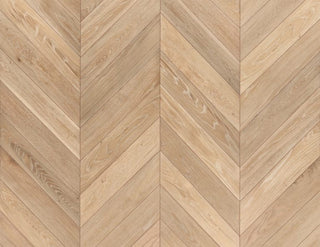 Vintage White - Wash Chevron Engineered Hardwood by Garrison