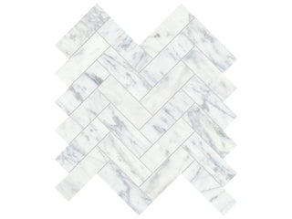 Virtue Bianco Herringbone Tile & Stone by Anatolia Tile