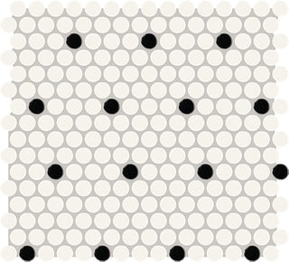 White / Black / Matte Penny Rounds Tile & Stone by American Olean