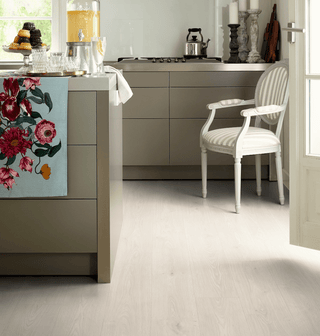 White Camden Oak Water Resistant Laminate by Egger