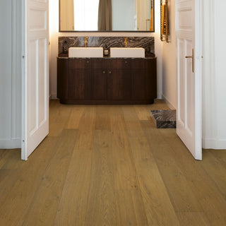 White cappuccino oak extra matt Engineered Hardwood by Quickstep