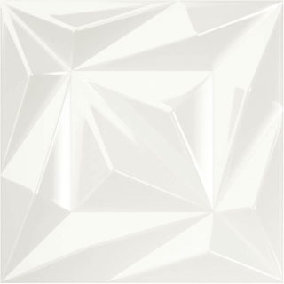 White Deco Glossy 6x6 by Happy Floors