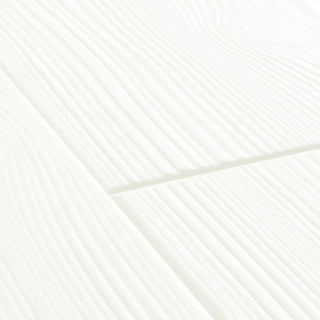 White planks Waterproof Laminate by Quickstep