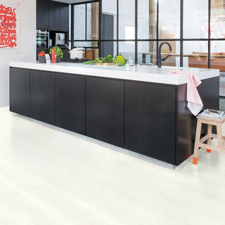 White planks Waterproof Laminate by Quickstep