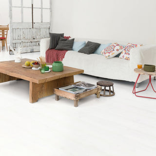 White planks Waterproof Laminate by Quickstep