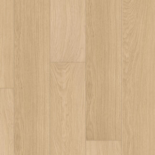 White varnished oak Waterproof Laminate by Quickstep