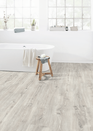 White Waltham Oak Water Resistant Laminate by Egger